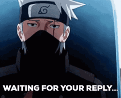 Kakashi Hatake From Naruto Still Waiting GIF