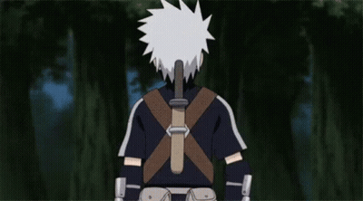Kakashi Hatake Holding Sword GIF