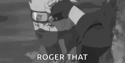 Kakashi Hatake Roger That GIF