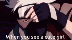 Kakashi Hatake Sharingan Naruto Cute Girl Meme