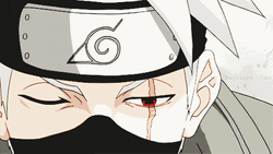 Kakashi Sharingan Naruto Opening Right Eye