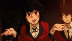 Kakegurui Yumeko Jabami Laugh Blushing GIF