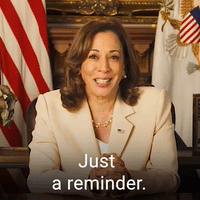 Kamala Harris Giving Friendly Reminders GIF