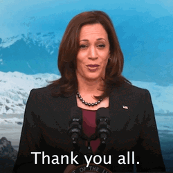 Kamala Harris Thank You All GIF