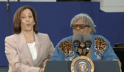 Kamala Laugh And With That GIF
