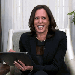 Kamala Laugh Laughs On What She Read GIF