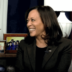 Kamala Laugh Nods GIF