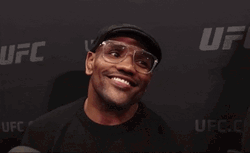 Kamaru Usman Sticking Tongue Out GIF