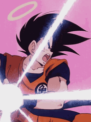 Kamehameha Wave Angel Ghost Goku Halo GIF