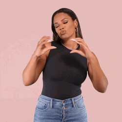 Kamie Crawford Heart Hand With Kiss GIF