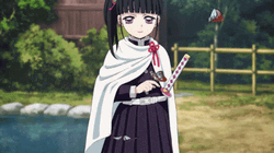 Kanao Tsuyuri With Flying Butterfly  GIF