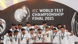 Kane Williamson NZ Cricket Trophy GIF