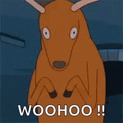 Kangaroo Saying Woohoo GIF