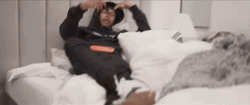 Kankan Relax On The Bed GIF