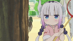 Kanna Kamui Catching Flies  GIF