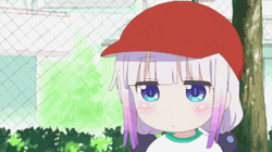 Kanna Kamui Chilling And Eating GIF