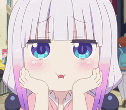 Kanna Kamui Cute Pluffy Cheeks GIF