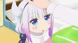 Kanna Kamui Getting Head Pat GIF