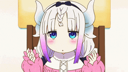 Kanna Kamui Moving Her Hair  GIF