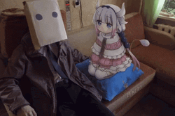 Kanna Kamui Shaking Man  GIF
