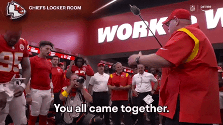 Kansas Chiefs Andy Reid You All Came Together GIF
