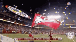 Kansas Chiefs Flag Tomahawk Chop GIF