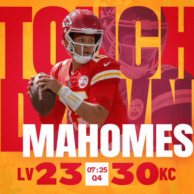 Kansas City Chiefs Ad Man Holding Football GIF
