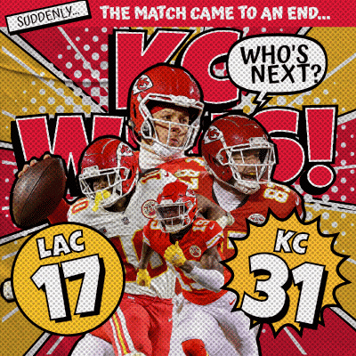 Kansas City Chiefs Advertisement The Match Came To An End Who's Next GIF
