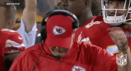 Kansas City Chiefs Andy Reid Celebrating Clench Fist GIF