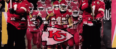 Kansas City Chiefs Football Players Walking On Field GIF
