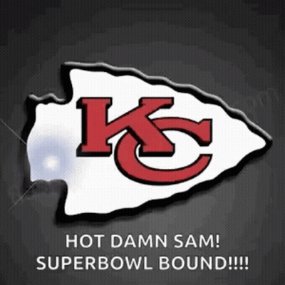 Kansas City Chiefs Logo On Black Background GIF