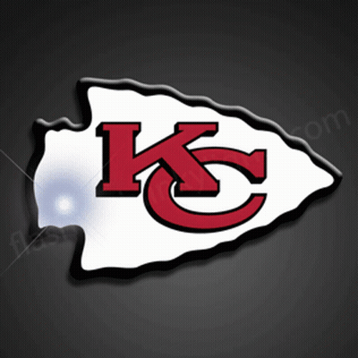 Kansas City Chiefs Mascot in Red Shirt With KC Logo