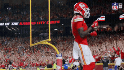 Kansas City Chiefs Player Celebrating Touchdown GIF