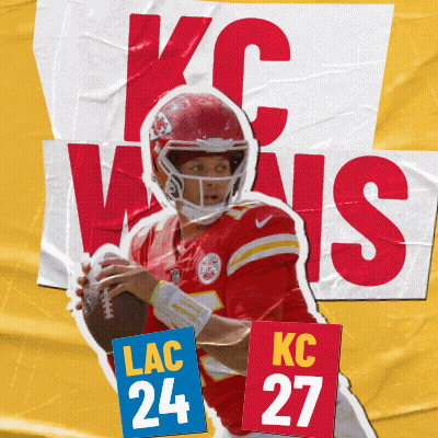 Kansas City Chiefs Player Holding Football GIF