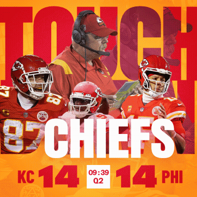 Kansas City Chiefs Poster Man Wearing Headset GIF