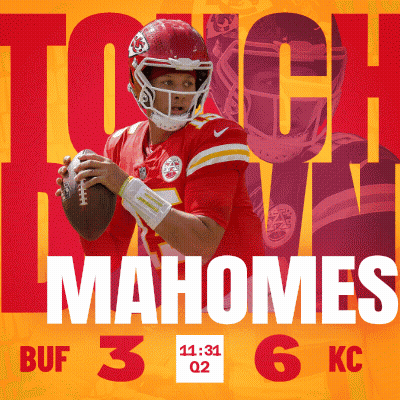 Kansas City Chiefs Poster Player Holding Football GIF