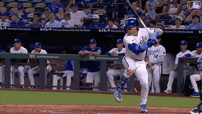 Kansas City Royals Player Swinging Bat GIF