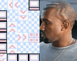 Kanye West Funny Arrow Haircut GIF