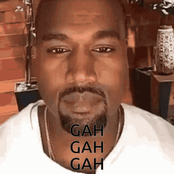 Kanye West Gah Gah Gah Look GIF