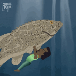 Kanye West Hugging A Big Fish