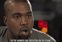 Kanye West Number One Rockstar GIF