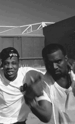 Kanye West Rocking With Jay Z GIF