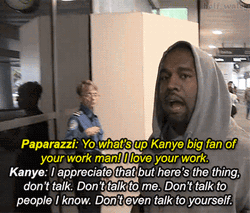 Kanye West Rude Interview GIF