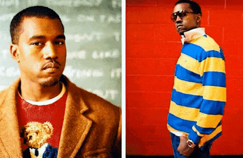 Kanye West Wearing Hat And Hoodie GIF