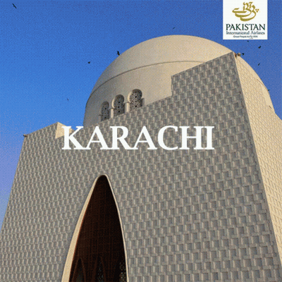 Karachi Sign On Building GIF