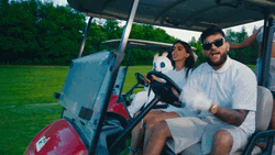 Karan Aujla Makes Music Video On Golf Cart GIF