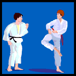Karate Animation Sparring