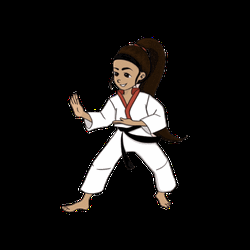Karate Girl Animation