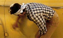 Karate Kid Cleaning GIF