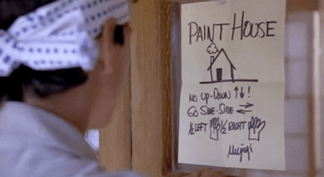 Karate Kid Paint House GIF